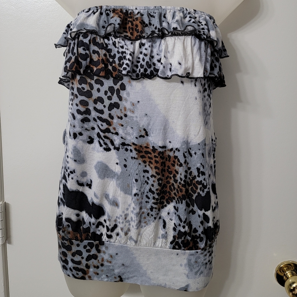 Rue21 Leopard Print Top with Ruffle Detail!